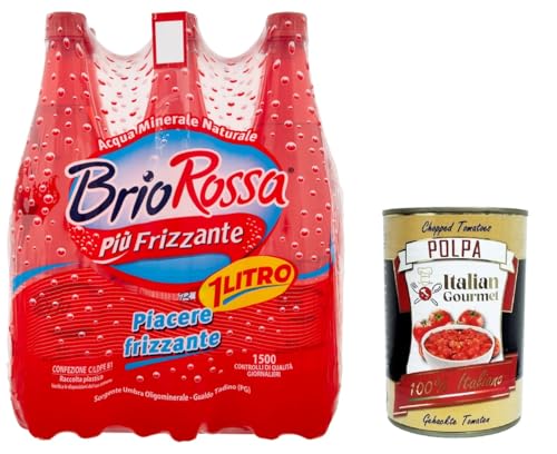 Brio Rossa Più Frizzante Gualdo Tadino 6 x 1Lt + Italian Gourmet polpa 400g von Italian Gourmet E.R.