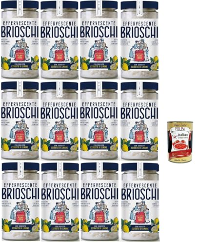 Brioschi Digestivo, Erfrischend und durstigem Verdauung, limone Erfrischendes Verdauungs-Auflösen mit Zitronengeschmack 12x 200gr + Italian Gourmet polpa 400g von Italian Gourmet E.R.