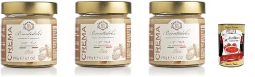 Brontedolci Crema Spalmabile alla Mandorla Streichfähige Brotaufstrich Mandelcreme 3x 190g in Glas aus Sizilien + Italian Gourmet polpa 400g von Italian Gourmet E.R.