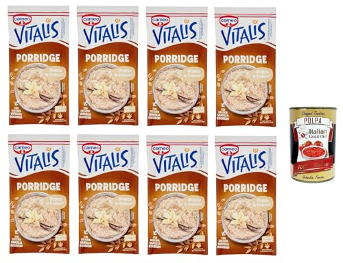 C. Vitalis Classic Porridge mit Haferflocken und zarter Bourbon-Vanille 8x 54g+ Italian Gourmet polpa 400g von Italian Gourmet E.R.