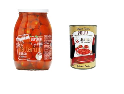 CARBONE – Datterino Rosso Naturale Naturrot Datterino 1KG.+ Italian Gourmet polpa 400g von Italian Gourmet E.R.