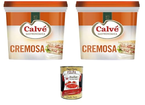 Calvè Cremige gastronomische Mayonnaise 2x5 kg Eimer + Italian Gourmet polpa 400g von Italian Gourmet E.R.