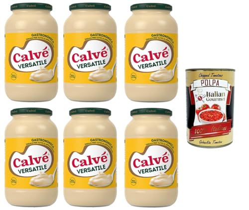 Calvè Maionese Versatile glutenfreie gastronomische Mayonnaise 6x 825ml+ Italian Gourmet Polpa 400g von Italian Gourmet E.R.