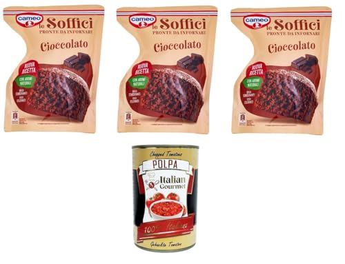 Cameo- Le soffici Pronte da infornare Cioccolato Die weiche, backfertige Schokolade 3x 600gr + Italian Gourmet polpa 400g von Italian Gourmet E.R.