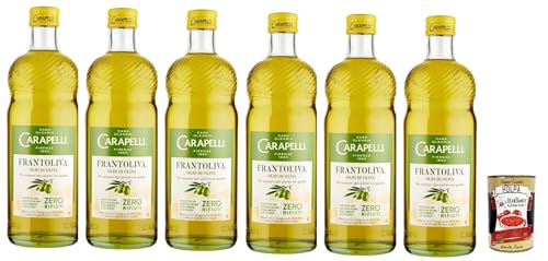 Carapelli Frantolina Olio di Oliva, Mischung aus raffinierten Olivenölen und nativen Olivenölen, 6x 1 L + Italian Gourmet polpa 400g von Italian Gourmet E.R.