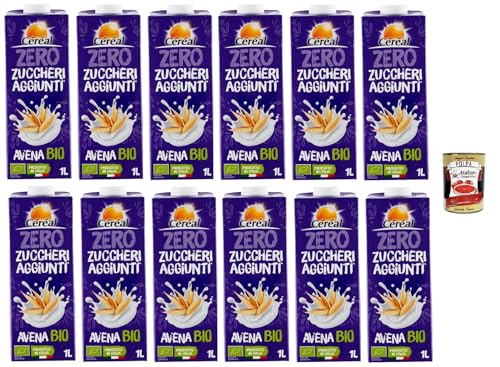 Céréal- bevanda vegetale Avena Haferdrink Ohne Zuckerzusatz 12x 1lt+ Italian Gourmet polpa 400g von Italian Gourmet E.R.