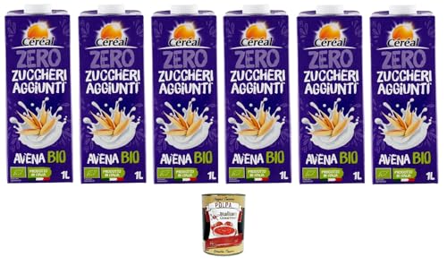 Céréal- bevanda vegetale Avena Haferdrink Ohne Zuckerzusatz 6x 1lt+ Italian Gourmet polpa 400g von Italian Gourmet E.R.