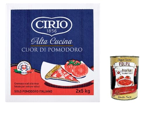 Cirio 1856 Alta Cucina Cuor di Pomodoro Haute Cuisine Cuor di Pomodoro Box 2x5kg+ Italian Gourmet polpa 400g von Italian Gourmet E.R.