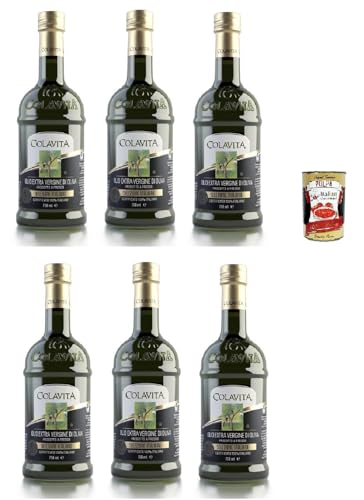 Colavita Olio Extra Vergine Di Oliva Selezione Italiana 6x 750ml, Natives Olivenöl extra 100% italienisch + Italian Gourmet polpa 400g von Italian Gourmet E.R.