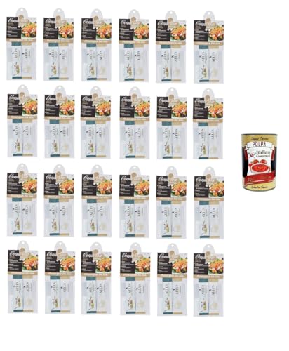 CondiAmo Italiano- Einzeldosis-Gewürz , 24 Packungen + Italian Gourmet Polpa di Pomodoro 400g von Italian Gourmet E.R.