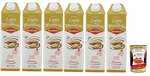 Condorelli Bevanda dolce alla mandorla, almond drink, Erfrischendes Mandelgetränk, soft drink 6x 1lt + Italian Gourmet polpa 400g von Italian Gourmet E.R.