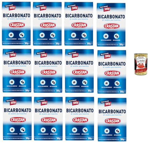 Crastan Bicarbonato di sodio purissimo reines Natriumbicarbonat für den Heimgebrauch und für Lebensmittel 12x 300g + Italian Gourmet polpa 400g von Italian Gourmet E.R.