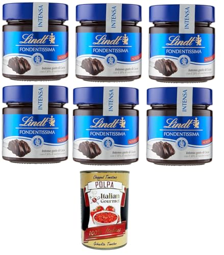 Crema spalmabile Fondentissima Cioccolato fondente Streichcreme aus dunkler Schokolade von Fondentissima, 6x200 g+ Italian Gourmet polpa 400g von Italian Gourmet E.R.