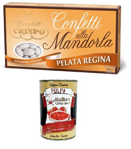 Crispo- Confetti alla Mandorla "Pelata Regina" Bianchi Mandeldragees Weiße „Pelata Regina“ 1kg+ Italian Gourmet polpa 400g von Italian Gourmet E.R.