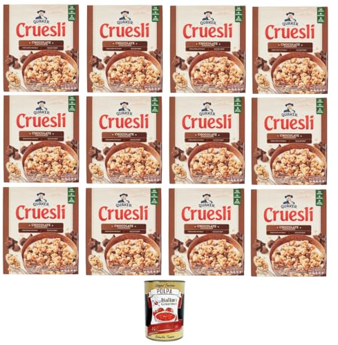 Cruesli Knusprige Getreideflocken mit Schokolade, 12x375 g + Italian Gourmet polpa 400g von Italian Gourmet E.R.