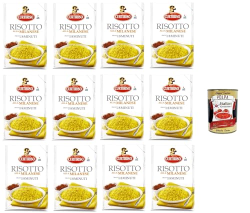 Curtiriso Risotto alla Milanese pronto in 8 minuti Risotto alla Milanese ist in 8 Minuten fertig 12x175gr + Italian gourmet polpa 400g von Italian Gourmet E.R.