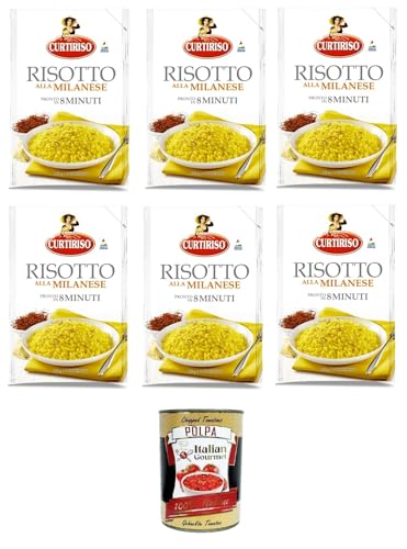 Curtiriso Risotto alla Milanese pronto in 8 minuti Risotto alla Milanese ist in 8 Minuten fertig 6x175gr + Italian gourmet polpa 400g von Italian Gourmet E.R.