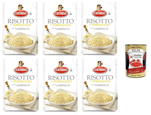 Curtiriso Risotto alla Parmigiana-Formaggio pronto in 8 minuti Parmigiana-Käse-Risotto ist in 8 Minuten fertig 6x175gr + Italian gourmet polpa 400g von Italian Gourmet E.R.