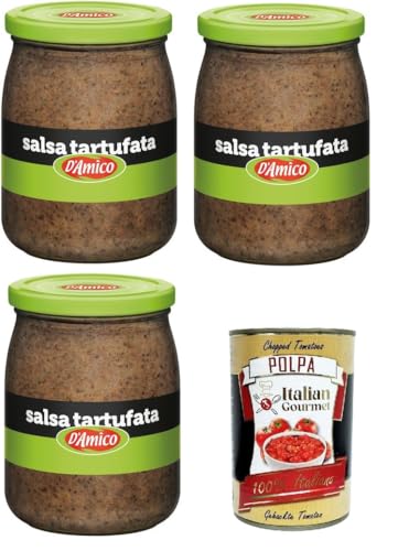 D'Amico Professional Salsa Tartufata Trüffelsauce 3x 500gr + Italian Gourmet polpa 400g von Italian Gourmet E.R.