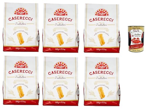 DI LEO Biscotti Frollini Trallalleri, Bronze -gezielte Kekse, Ohne Palmöl Biscuits, 6x 500g + Italian Gourmet polpa 400g von Italian Gourmet E.R.