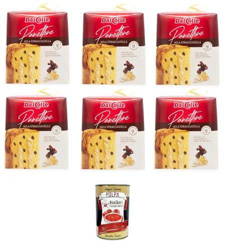 Dal Colle Panettone alla Stracciatella Panettone mit Stracciatella 6x750gr + Italian Gourmet Polpa di Pomodoro 400g von Italian Gourmet E.R.