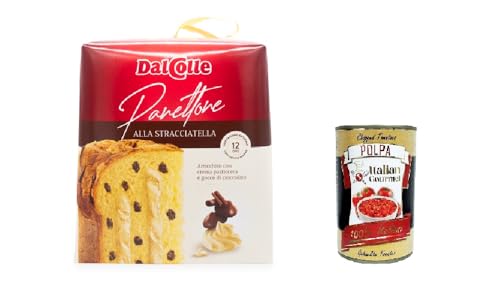 Dal Colle Panettone alla Stracciatella Panettone mit Stracciatella 750gr + Italian Gourmet Polpa di Pomodoro 400g von Italian Gourmet E.R.