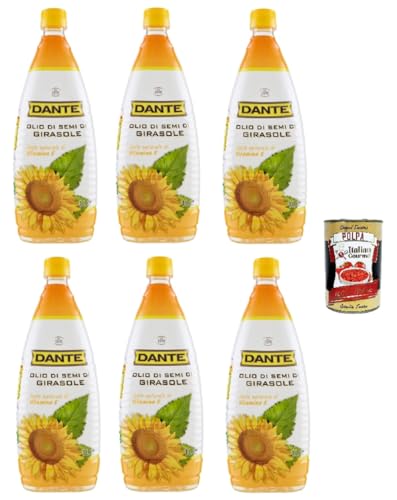 Dante olio di semi di girasole Sonnenblumenkernöl 6x1lt + Italian Gourmet polpa 400g von Italian Gourmet E.R.