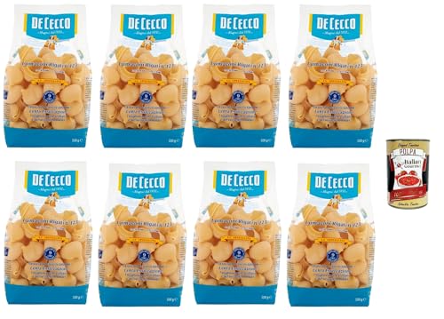 De Cecco Le Specialità Lumaconi Rigati N°123, 100% Italienisch Pasta Nudeln 8x 500g + Italian Gourmet Polpa 400g von Italian Gourmet E.R.