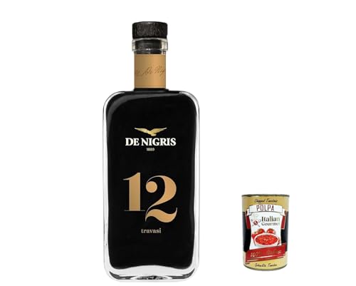 De Nigris Gewürz mit Balsamico-Essig aus Modena Excellence Line 12 Travasi Gewürz 100 % Modena 100 ml, mit Balsamico-Essig aus Modenam Italien mit verschiedenen Säuren + Italian Gourmet polpa 400g von Italian Gourmet E.R.