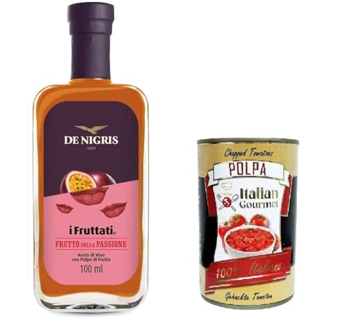 De Nigris- I Fruttati – Frutto della Passione Fruchtige Früchte – Passionsfrucht 100ml + Italian Gourmet polpa 400g von Italian Gourmet E.R.