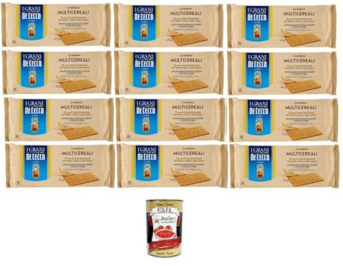 De cecco Crakers Multicereali Mehrkorncracker 12x250gr + Italian Gourmet polpa 400g von Italian Gourmet E.R.