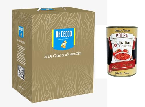 De cecco Valigetta, Idea Regalo Pasta 100% Italienisch ab 5kg (10x500gr) + Italian Gourmet polpa 400g von Italian Gourmet E.R.