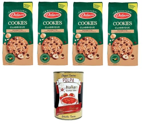 Delacre Cookies Classique Noisette Haselnuss-Haselnuss 4x136 g +Italian Gourmet polpa 400g von Italian Gourmet E.R.