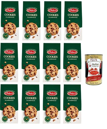 Delacre La Biscuiterie Cookies Classique La Biscuiterie Klassische Kekse 12x 136 g+Italian Gourmet polpa 400g von Italian Gourmet E.R.