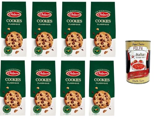 Delacre La Biscuiterie Cookies Classique La Biscuiterie Klassische Kekse 8x 136 g+Italian Gourmet polpa 400g von Italian Gourmet E.R.