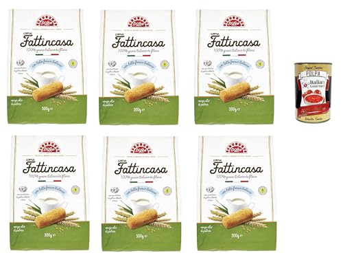 Di Leo Biscotti come Fattincasa con latte fresco italiano, Kekse als hausgemachtes mit mit frischer italienischer Milch, biscuits 6x 500g + Italian Gourmet polpa 400g von Italian Gourmet E.R.