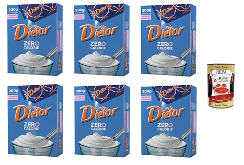 Dietor, my Dietor Zero Calorie, Natürlicher Süßstoff 0 kcal, Glutenfrei, gluten free, Ohne Aspartam, in Pulverform 6x 200g + Italian Gourmet polpa 400g von Italian Gourmet E.R.