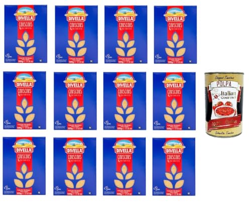 Divella Cous Cous - 12x 500 gr+ Italian Gourmet polpa 400g von Italian Gourmet E.R.