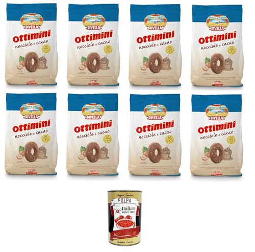 Divella Ottimini Nocciole e Cacao Haselnüsse und Kakao 8x350gr +Italian Gourmet polpa 400g von Italian Gourmet E.R.