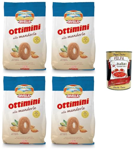 Divella Ottimini alle Mandorle mit Mandeln 4x350gr +Italian Gourmet polpa 400g von Italian Gourmet E.R.