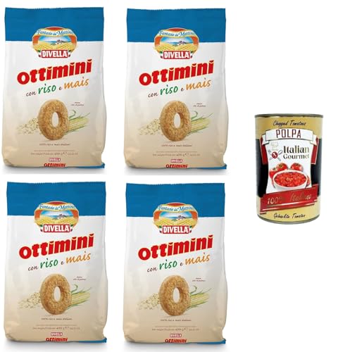 Divella Ottimini riso e mais Reis und Mais 4x400gr +Italian Gourmet polpa 400g von Italian Gourmet E.R.