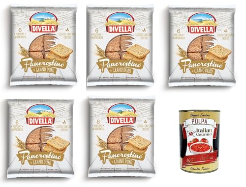 Divella Pancrostino al Grano Duro Pancrostini aus Hartweizen 5x 250gr Italian Gourmet polpa 400g von Italian Gourmet E.R.