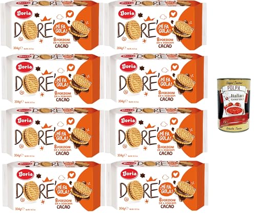 Doria - Dorè Doricrem Gusto Cacao Dorè Doricrem Kakaogeschmack packung mit 8 Portionen 8x304gr + Italian Gourmet polpa von Italian Gourmet E.R.