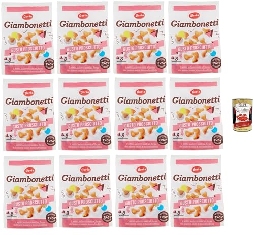 Doria Giambonetti Prosciutto, Herzhafter, im Ofen gebackener Schinkengeschmack, 12x 320 g + Italian Gourmet polpa 400g von Italian Gourmet E.R.