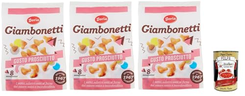 Doria Giambonetti Prosciutto, Herzhafter, im Ofen gebackener Schinkengeschmack, 3x 320 g + Italian Gourmet polpa 400g von Italian Gourmet E.R.