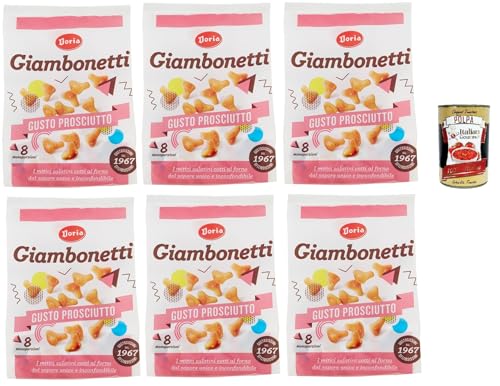 Doria Giambonetti Prosciutto, Herzhafter, im Ofen gebackener Schinkengeschmack, 6x 320 g + Italian Gourmet polpa 400g von Italian Gourmet E.R.