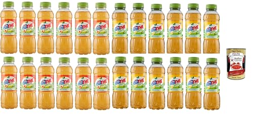 ESTATHE Thè Testtpaket zero 24x 400ml, Eistee The' Pfirsich und Zitrone ohne Zucker PET Einweg, erfrischend, Ohne Konservierungsstoffe und künstliche Farbstoffe, no sugar + Italian Gourmet polpa 400g von Italian Gourmet E.R.