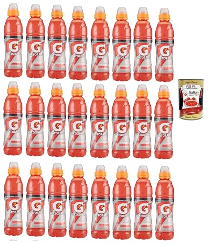 Energy Sport drink Arancia rossa, Bevanda energetica Energiegetränk Blutorange, blood Orange energy sport drink 24x 50 cl + Italian Gourmet polpa 400g von Italian Gourmet E.R.