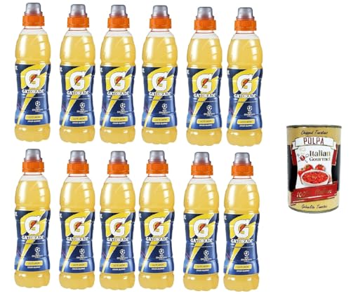 Energy sport drink Limone Bevanda energetica Energiegetränk Zitrone, lemon energy sport drink 12x 50 cl + Italian Gourmet polpa 400g von Italian Gourmet E.R.