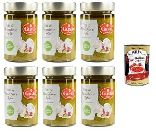 Etna Patè di Pistacchio e Aglio Pistazien-Knoblauch-Paté 6x 190gr + Italian Gourmet polpa 400g von Italian Gourmet E.R.